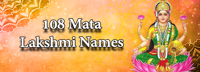 108 Mata Lakshmi Names